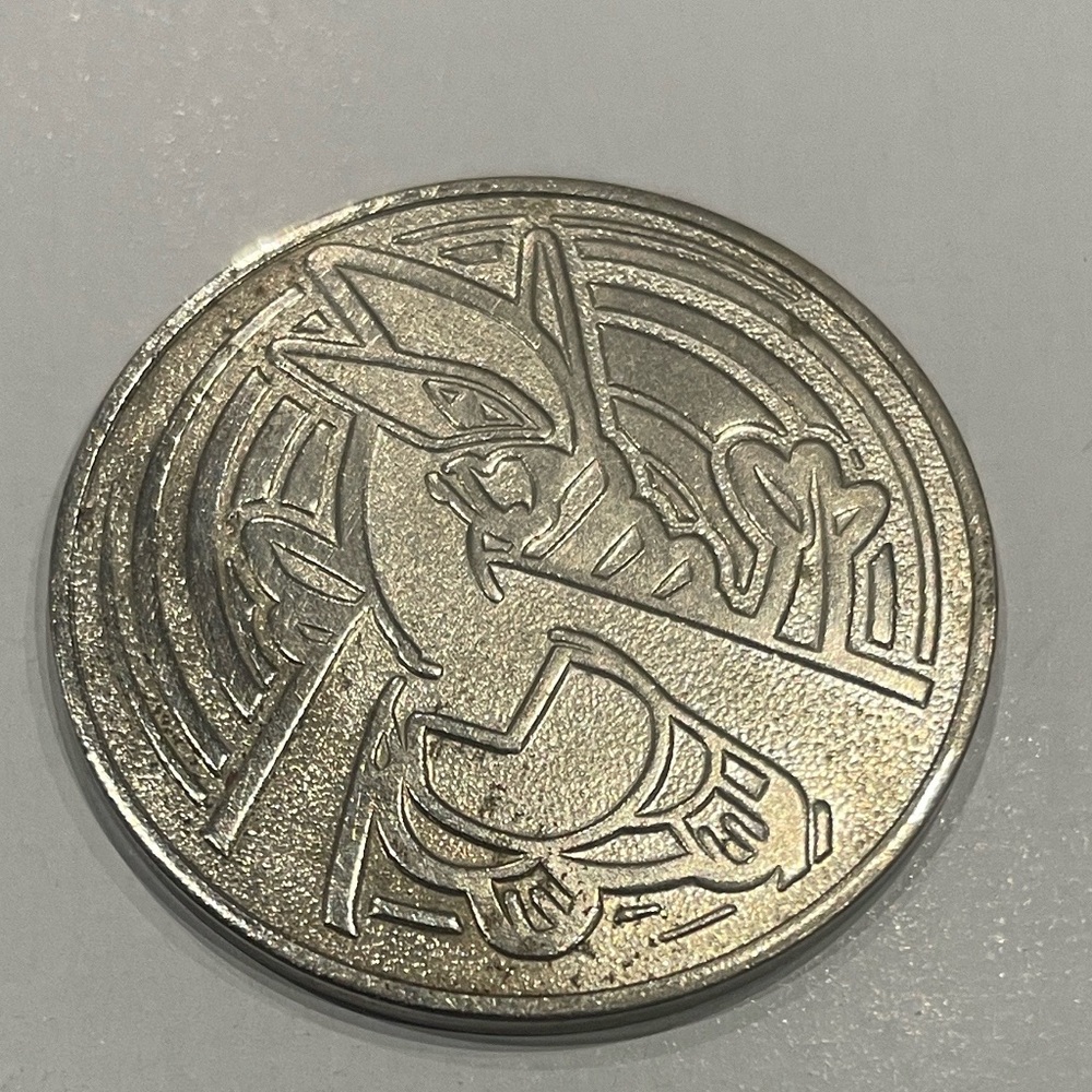 2001 POKEMON LUGIA Metal COIN TOKEN NINTENDO CR/GF WIZARDS RARE Limited Edition